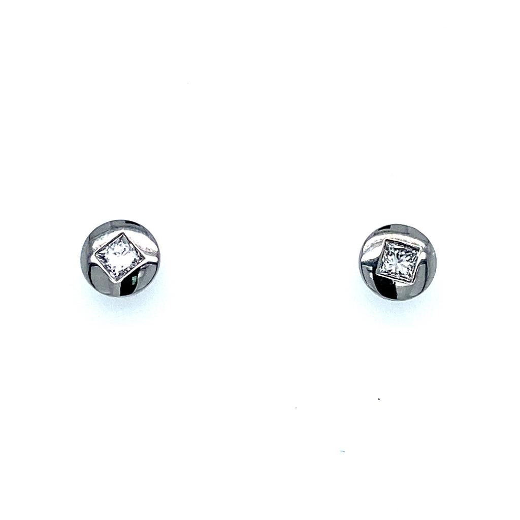 Estate Hans Krieger Diamond Earrings