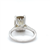 Estate Color Changing Diaspore and Diamond Ring