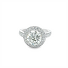 Estate Round Halo Diamond Engagement Ring