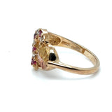 Tri-Color 10 Karat Polished/Satin Black Hills Gold Open Heart With Alt