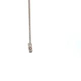 Lady's Yellow 18 Karat Bar Necklace Length 18 With 5 = 0.44TWT Marquis