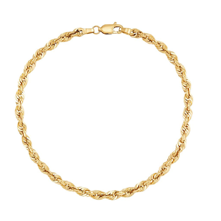 Yellow Gold Rope Bracelet