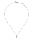 Lady's Sterling Silver Diamond Bujukan Pearl Pendant Silver Necklaces