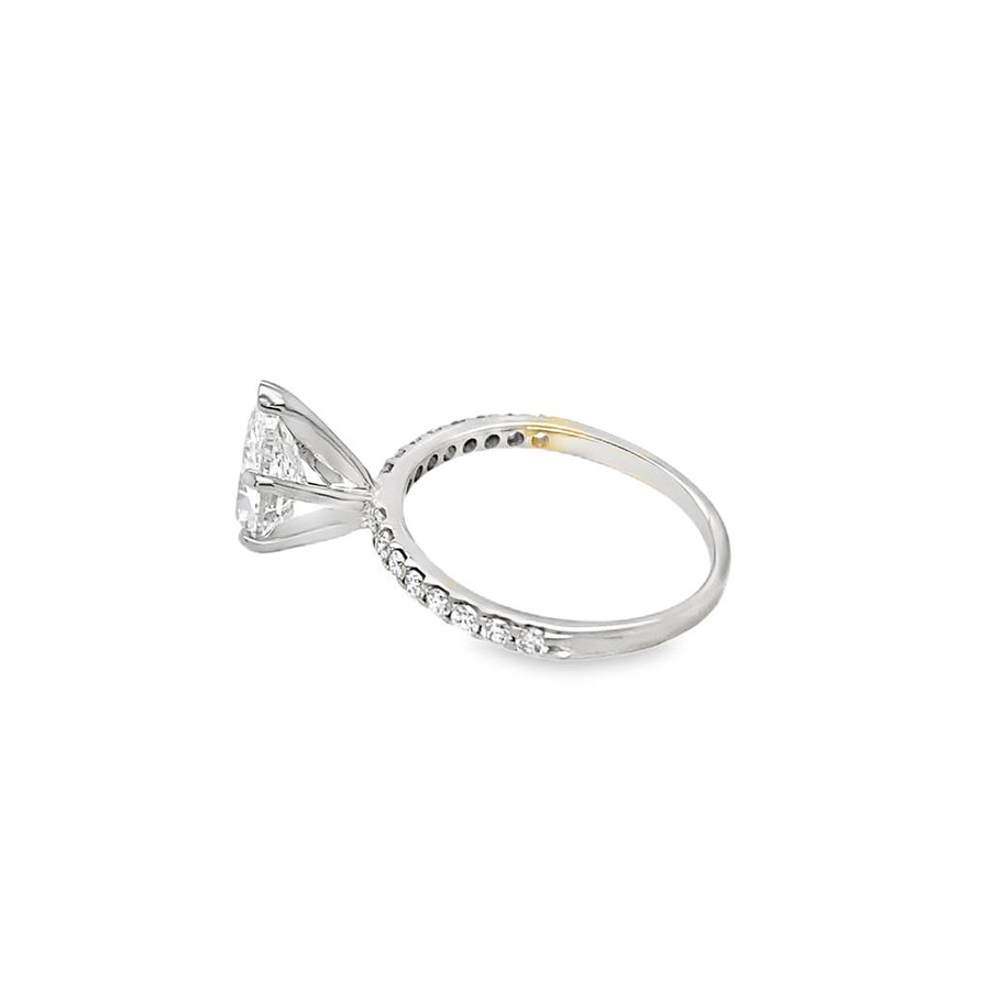 Estate Pear Shape Diamond Engagement Ring