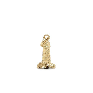 Yellow 14 Karat Lighthouse Charm Estate Jewelry Gram Weight: 1