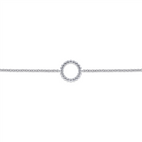 Gabriel & Co. Fashion 925 Sterling Silver Bujukan Circle Chain Bracelet