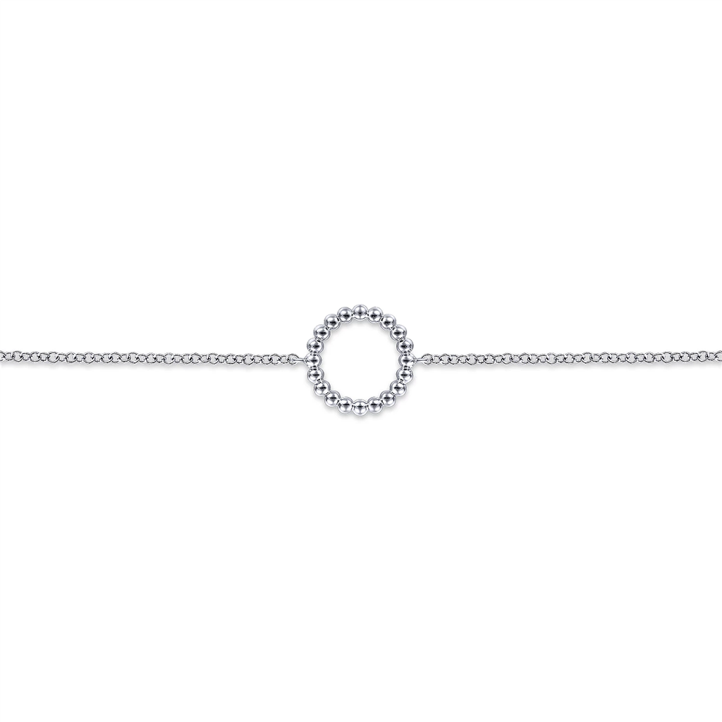 Gabriel & Co. Fashion 925 Sterling Silver Bujukan Circle Chain Bracelet