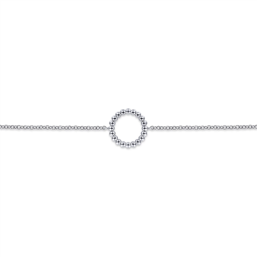 Gabriel & Co. Fashion 925 Sterling Silver Bujukan Circle Chain Bracelet