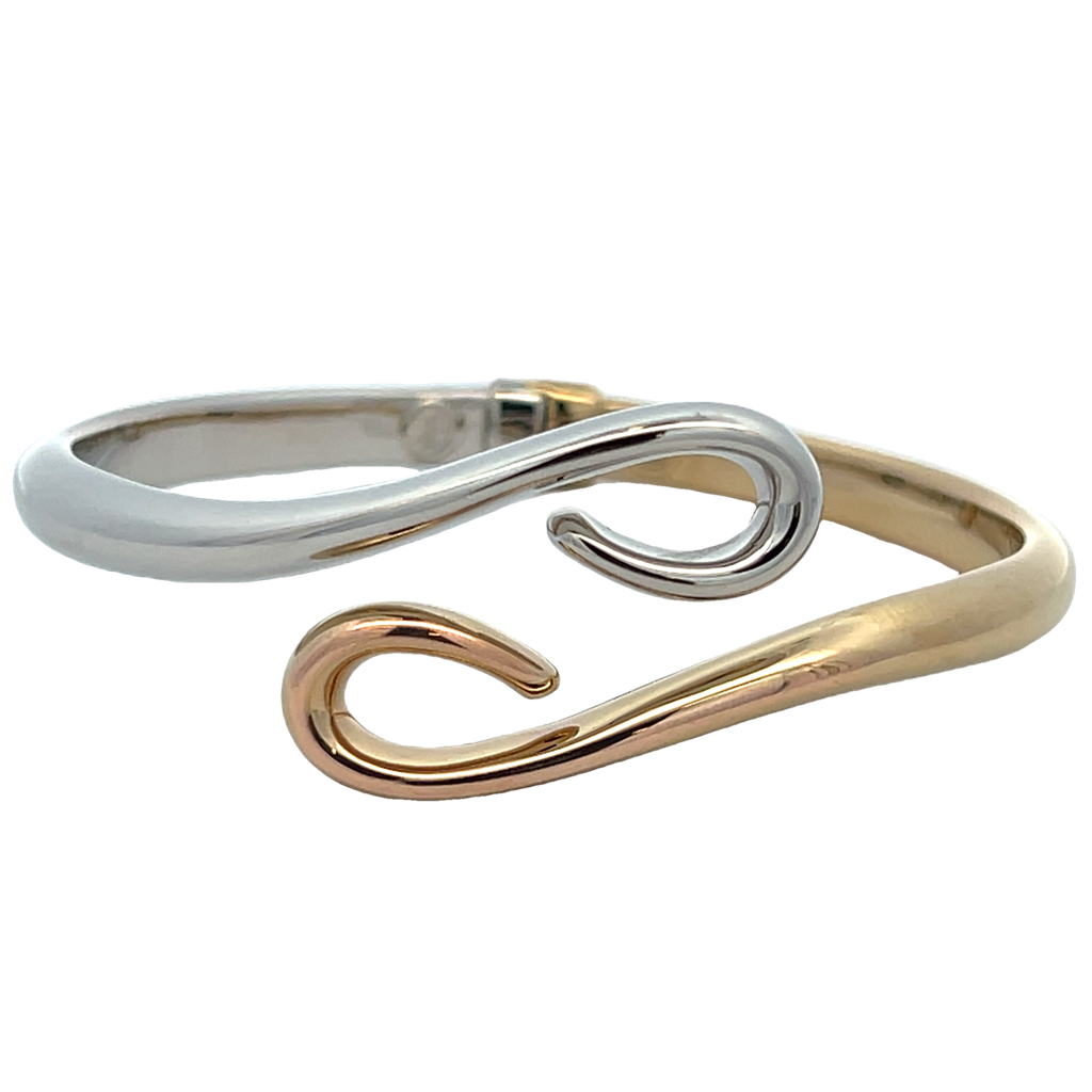 Hinged Swirl Byoass Bangle