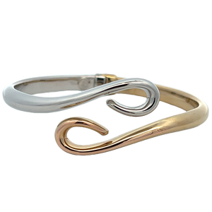 Hinged Swirl Byoass Bangle