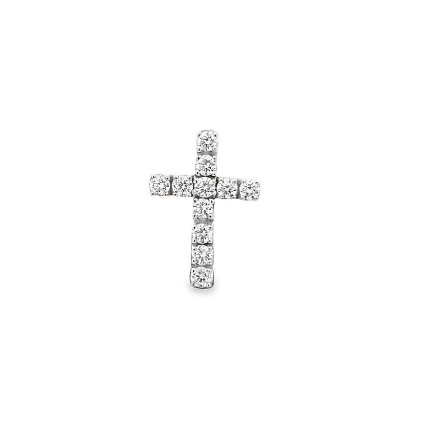 Diamond Cross Lapel Pin