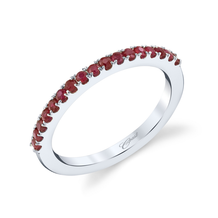 Rubies 14 Karat White Fashion Ring
