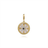 Lady's Yellow 14 Karat 18Mm Bujukan Compass Medallion Pendant With Det