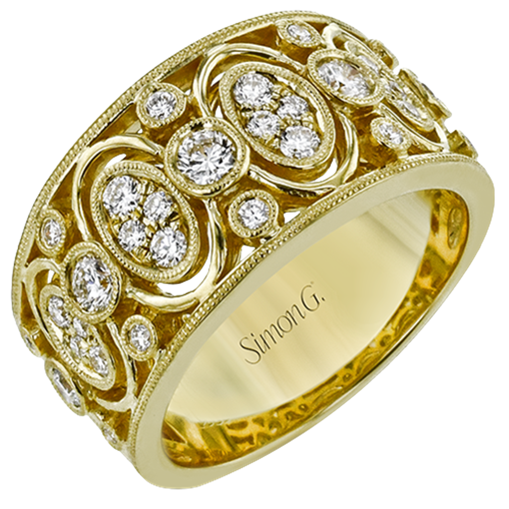 Lady's Yellow 18 Karat Band Fashion Ring