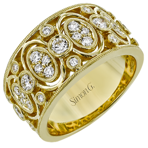 Lady's Yellow 18 Karat Band Fashion Ring