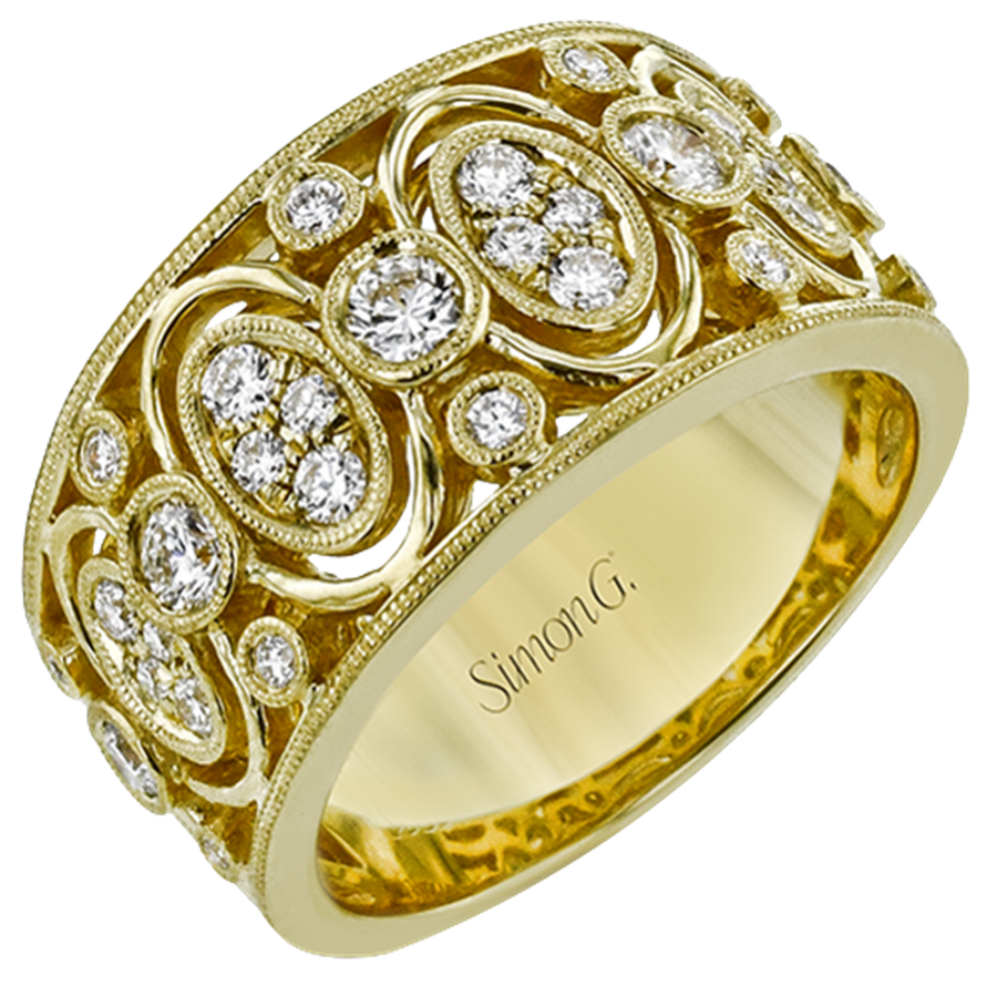 Lady's Yellow 18 Karat Band Fashion Ring