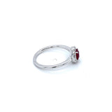 Ruby 14 Karat White Fashion Ring