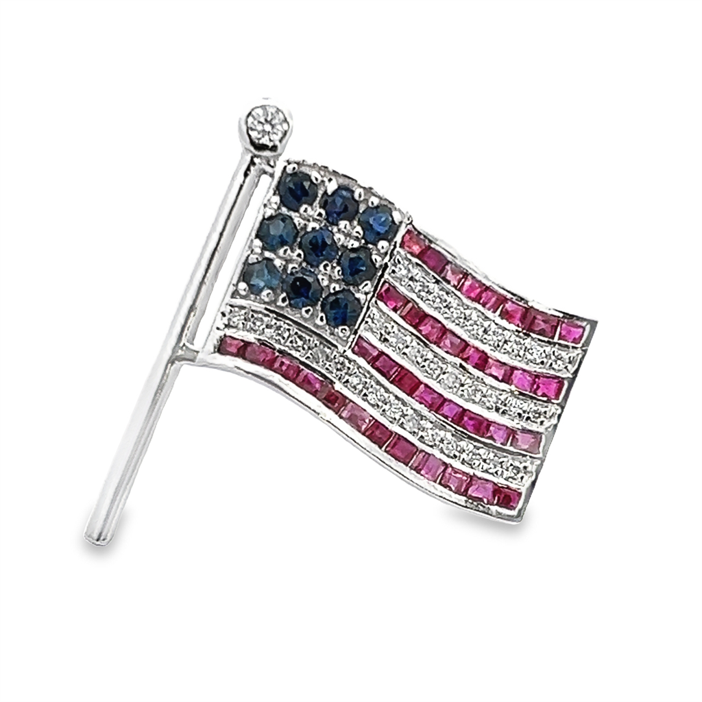 Estate American Flag Pin