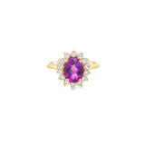 Amethyst 14 Karat Yellow Fashion Ring