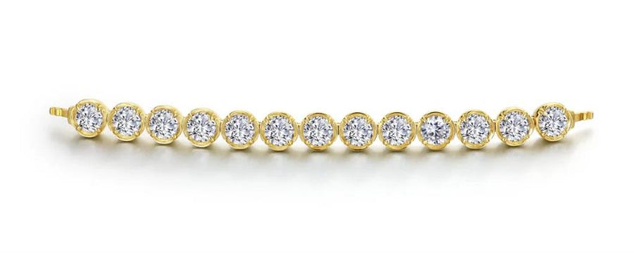 Lafonn Yellow Gold-Plated Sterling Silver Faux Bezel Bangle Attachment