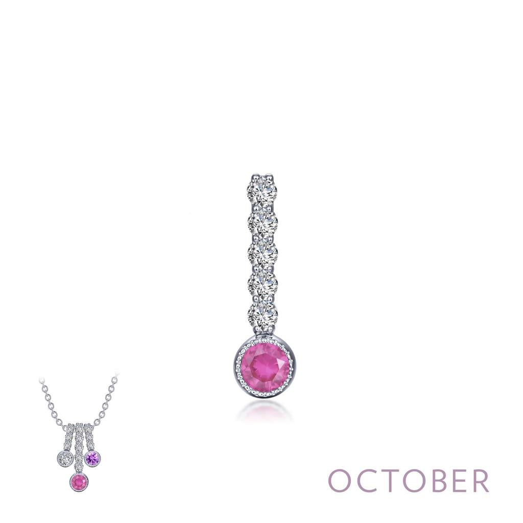 Lafonn October Birthstone Love Pendant