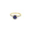 Lady's Yellow 18 Karat Halo Fashion Ring