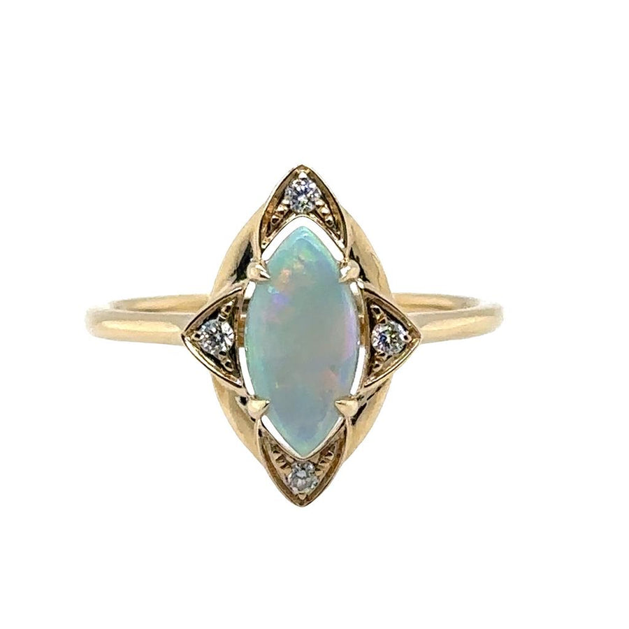 Opal 14 Karat Yellow Fashion Ring