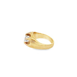 Belcher Style Diamond Solitaire Ring