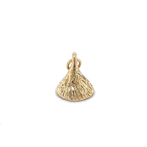 Yellow 14 Karat Hershey's Kiss Charm Estate Jewelry Gram Weight: 3.4