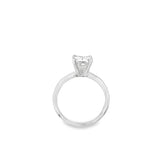 Lady's White 18 Karat 4 Prong Solitaire Engagement Ring Size 6.25 one