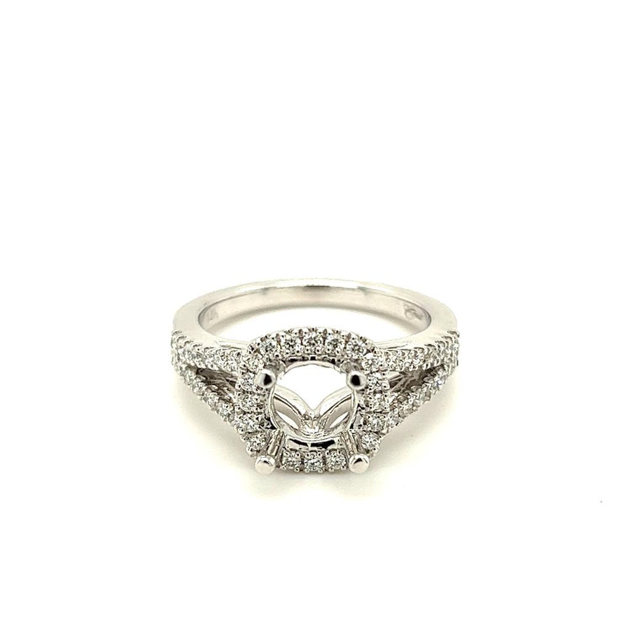 Coast Diamond Halo Split Shank Ring Mounting