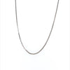 Estate Polished 14 Karat White Gold Box Chain