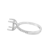 Lady's Platinum Hidden Halo Platinum Mounting Size 7 38 = 0.23tw Round