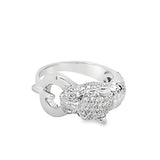 Estate Pave Diamond Panther Ring