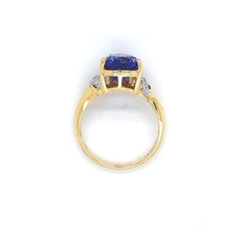 Estate Ladies Tanzanite and Diamond Fashion Ring