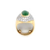 Estate Jade and Diamond Ring