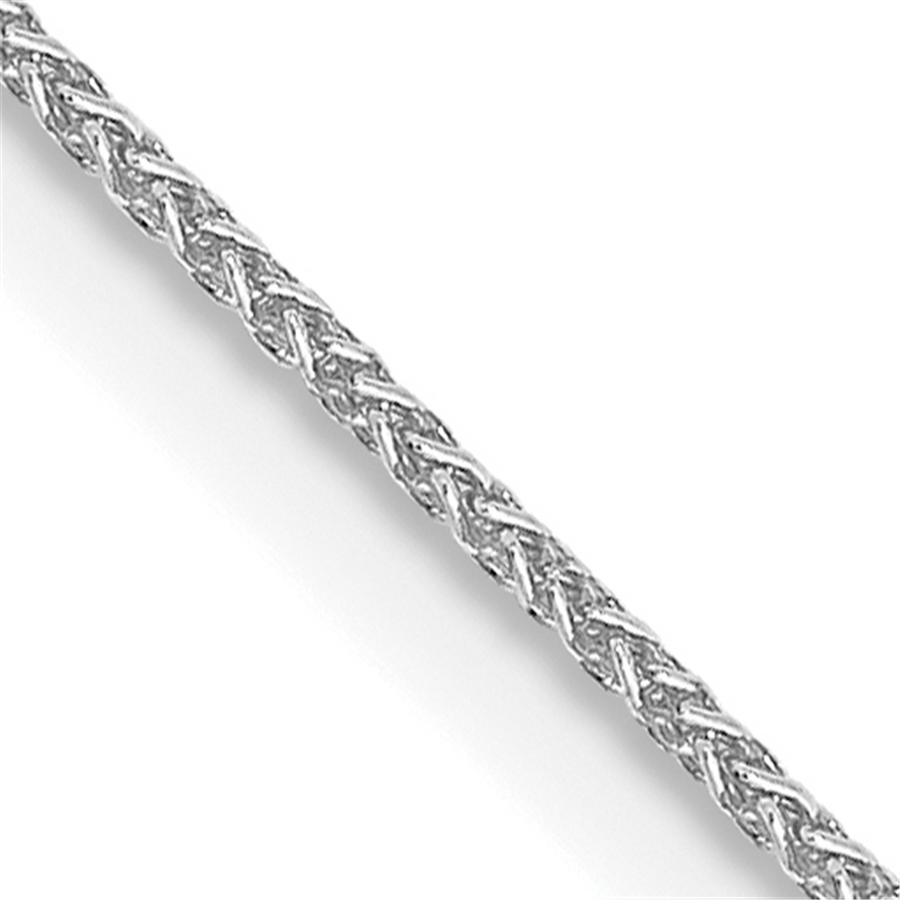 14K White Gold 18 inch .85mm Spiga with Lobster Clasp Chain