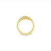 Yellow 18 Karat Wave Curved Vintage Ring Wrap/Guard