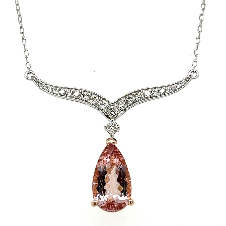 Estate Morganite Necklace