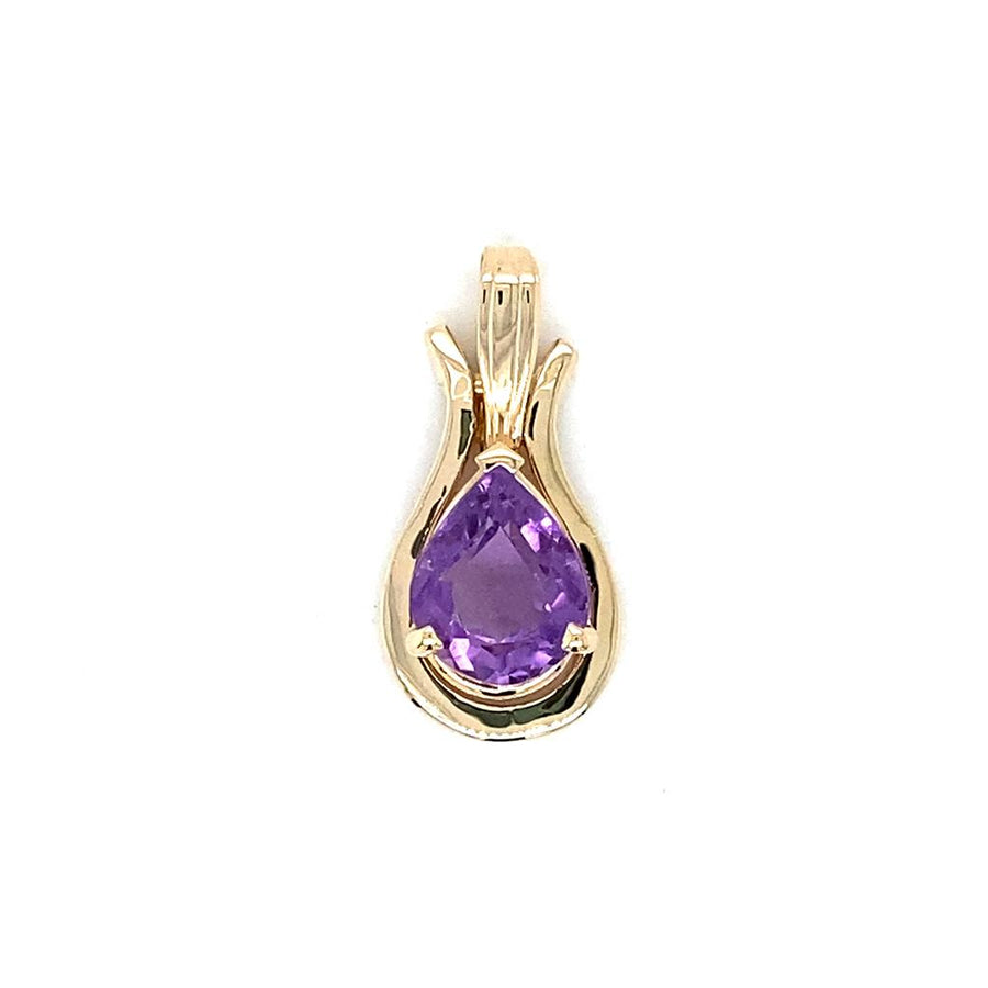 Yellow 14 Karat freeform pendant