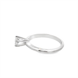 Estate 1/2CT Round Diamond Solitaire Engagement Ring