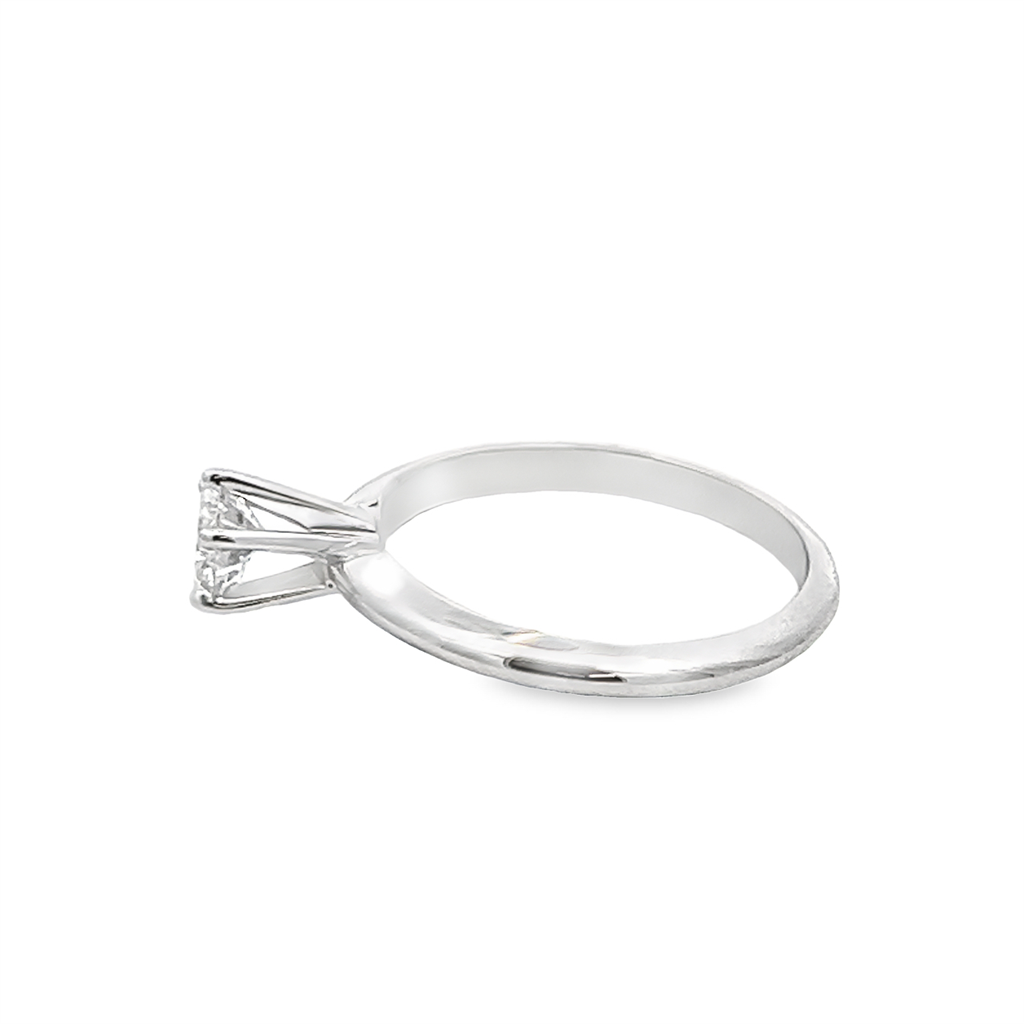 Estate 1/2CT Round Diamond Solitaire Engagement Ring