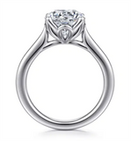 Gabriel & Co Lotus Solitaire Engagement Ring Mounting