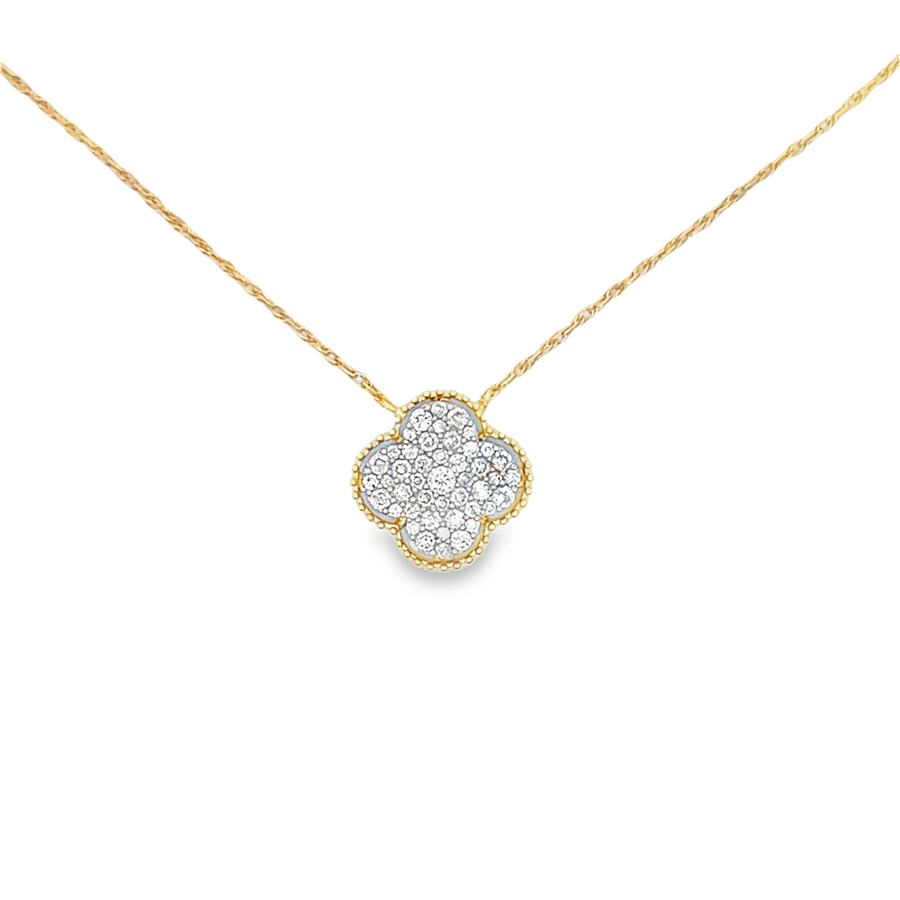 Small Clover Diamond Pendant