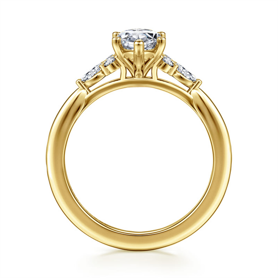 Gabriel & Co. Karat Accented Marquise Engagement Ring Mounting