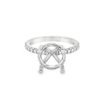 Lady's Platinum Hidden Halo Platinum Mounting Size 7 36 = 0.34tw Round
