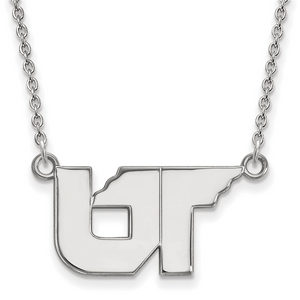 Quality Gold Sterling Silver LogoArt University of Tennessee Small Pendant with Necklace