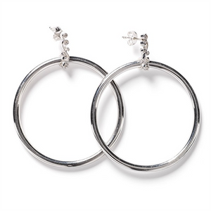 Southern Gates Scrolling Vine Smooth Hoop Earrings