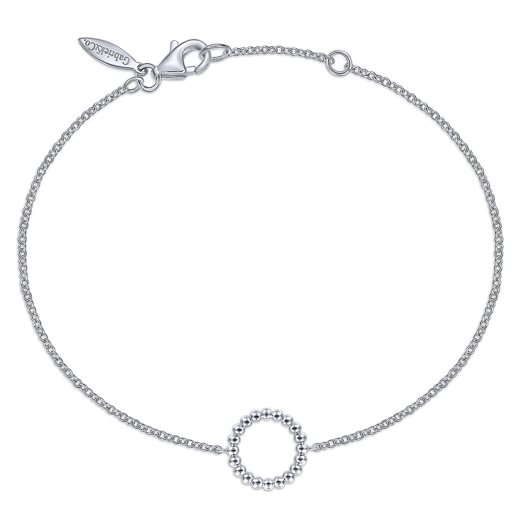 Gabriel & Co. Fashion 925 Sterling Silver Bujukan Circle Chain Bracelet