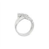 Estate Free Form Journey Diamond Ring